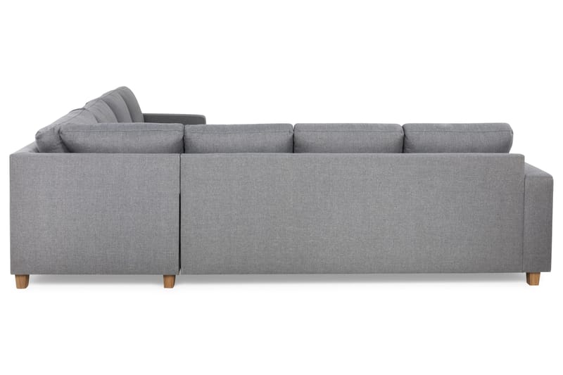 Crazy 6-sits Vändbar L-formad X-Large Hörnsoffa i Tyg - Grå - Möbler - Soffa - Hörnsoffa