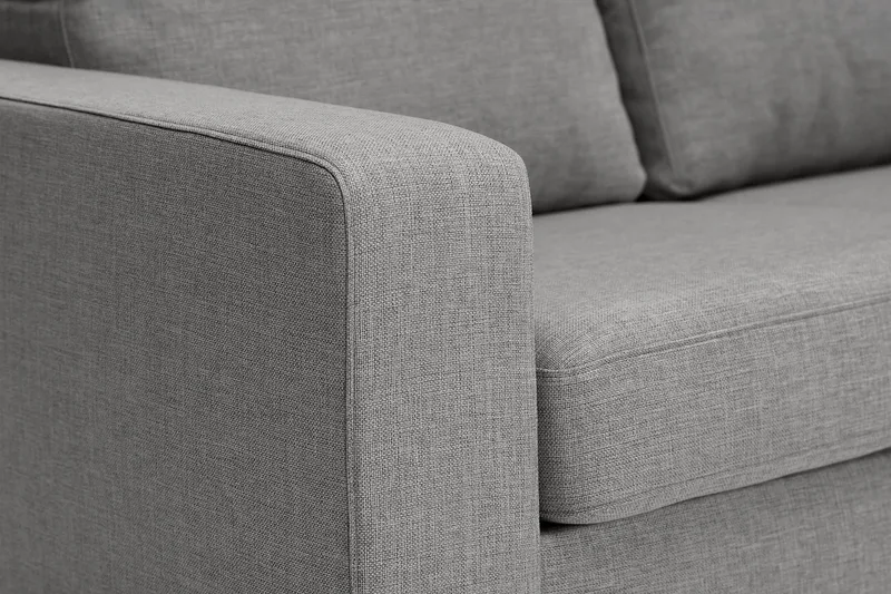 Crazy 6-sits Vändbar L-formad X-Large Hörnsoffa i Tyg - Grå - Möbler - Soffa - Hörnsoffa