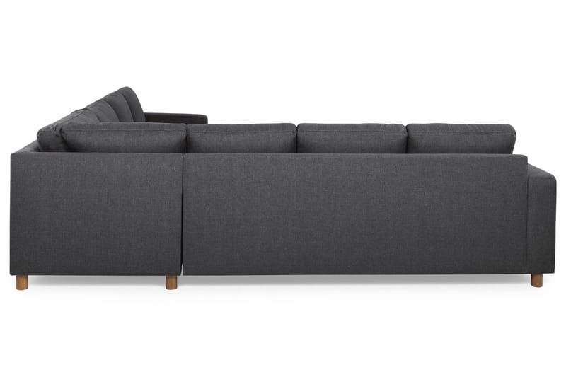 Crazy 6-sits Vändbar L-formad X-Large Hörnsoffa i Tyg - Mörkgrå - Möbler - Soffa - Hörnsoffa