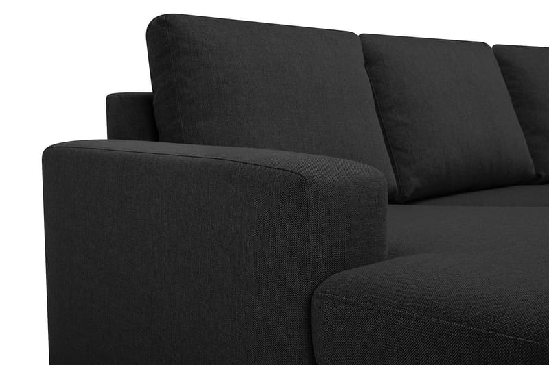Crazy 6-sits Vänstervänd U-formad Large Hörnsoffa med divan i Tyg - Antracit - Möbler - Soffa - Hörnsoffa - Hörnsoffa med divan