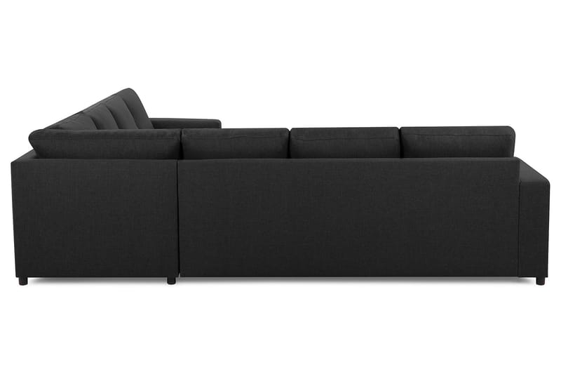 Crazy 6-sits Vänstervänd U-formad Large Hörnsoffa med divan i Tyg - Antracit - Möbler - Soffa - Hörnsoffa - Hörnsoffa med divan
