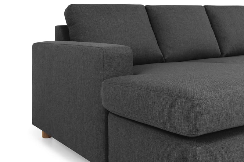 Crazy 6-sits Vänstervänd U-formad Large Hörnsoffa med divan i Tyg - Antracit - Möbler - Soffa - Hörnsoffa - Hörnsoffa med divan