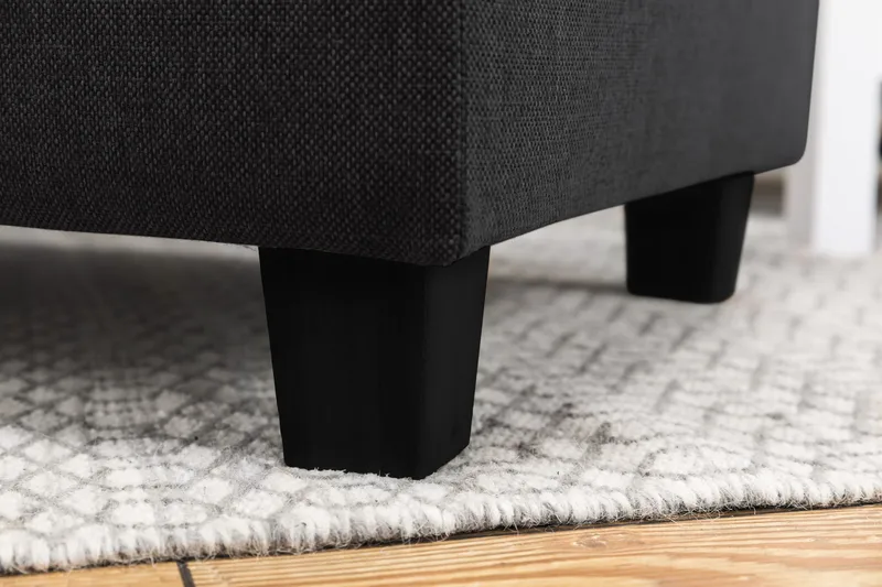 Crazy 6-sits Vänstervänd U-formad Large Hörnsoffa med divan i Tyg - Antracit - Möbler - Soffa - Hörnsoffa - Hörnsoffa med divan