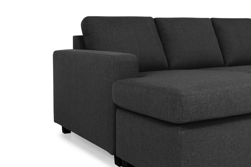Crazy 6-sits Vänstervänd U-formad Large Hörnsoffa med divan i Tyg - Antracit - Möbler - Soffa - Hörnsoffa - Hörnsoffa med divan