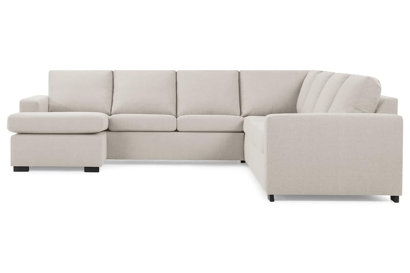 Crazy 6-sits Vänstervänd U-formad Large Hörnsoffa med divan i Tyg - Beige - Möbler - Soffa - Hörnsoffa