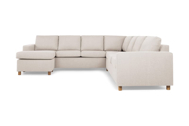 Crazy 6-sits Vänstervänd U-formad Large Hörnsoffa med divan i Tyg - Beige - Möbler - Soffa - Hörnsoffa - Hörnsoffa med divan