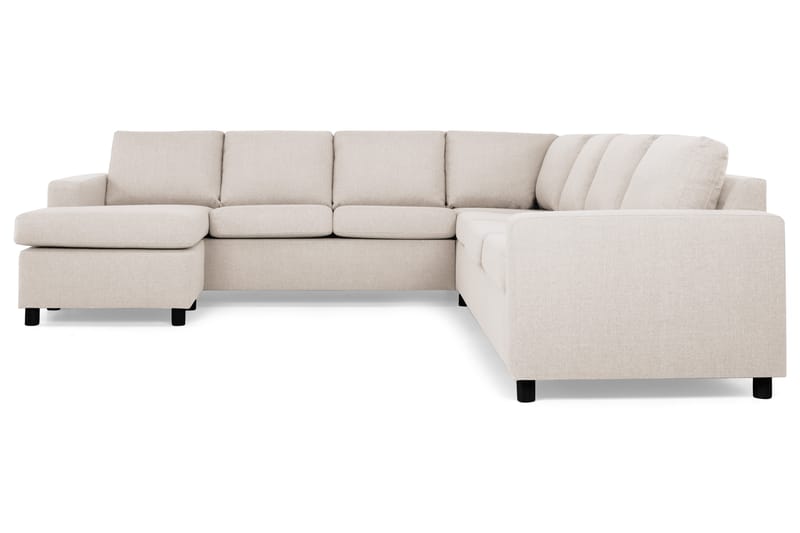 Crazy 6-sits Vänstervänd U-formad Large Hörnsoffa med divan i Tyg - Beige - Möbler - Soffa - Hörnsoffa - Hörnsoffa med divan