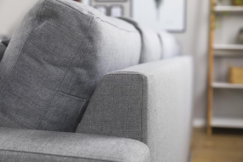 Crazy 6-sits Vänstervänd U-formad Large Hörnsoffa med divan i Tyg - Grå - Möbler - Soffa - Hörnsoffa - Hörnsoffa med divan