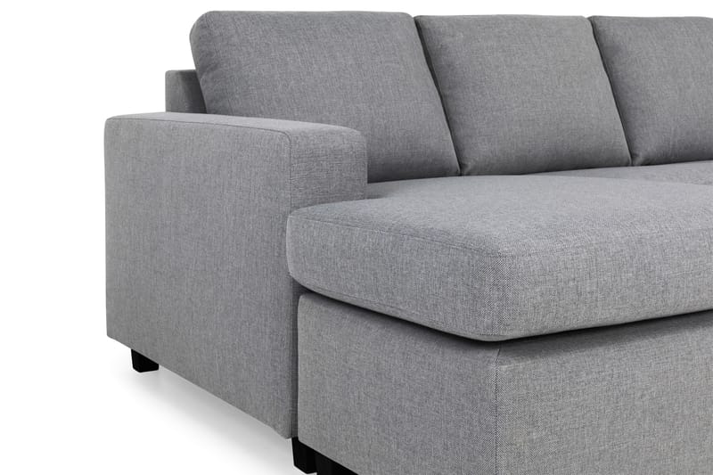 Crazy 6-sits Vänstervänd U-formad Large Hörnsoffa med divan i Tyg - Grå - Möbler - Soffa - Hörnsoffa - Hörnsoffa med divan