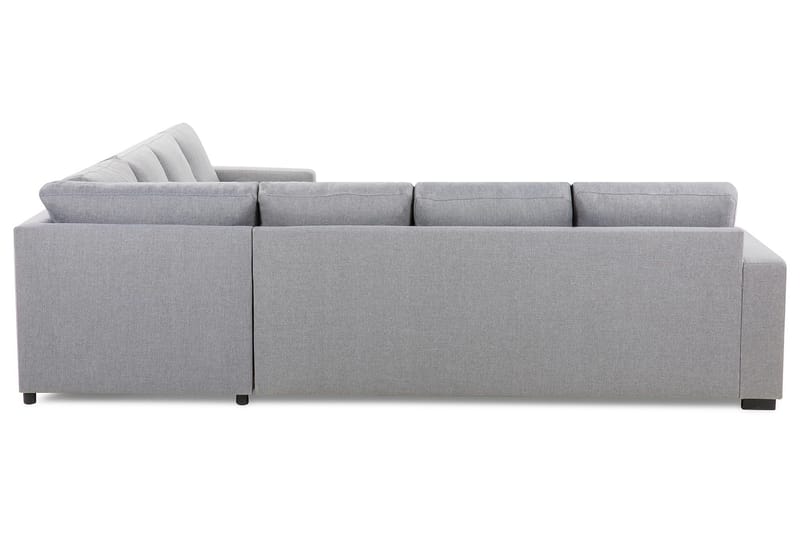 Crazy 6-sits Vänstervänd U-formad Large Hörnsoffa med divan i Tyg - Grå - Möbler - Soffa - Hörnsoffa - Hörnsoffa med divan