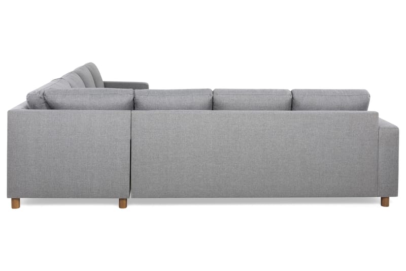 Crazy 6-sits Vänstervänd U-formad Large Hörnsoffa med divan i Tyg - Grå - Möbler - Soffa - Hörnsoffa - Hörnsoffa med divan