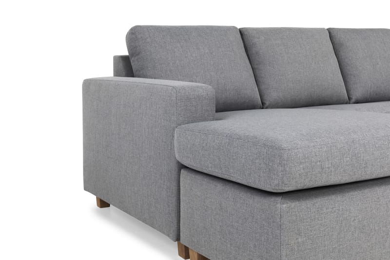 Crazy 6-sits Vänstervänd U-formad Large Hörnsoffa med divan i Tyg - Grå - Möbler - Soffa - Hörnsoffa - Hörnsoffa med divan