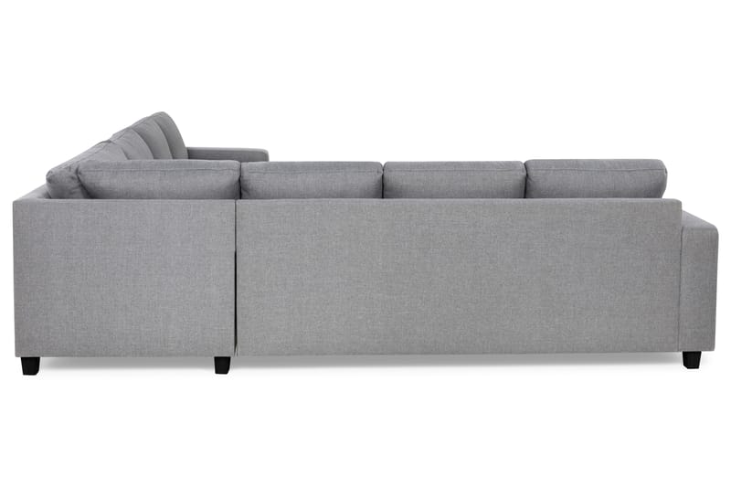 Crazy 6-sits Vänstervänd U-formad Large Hörnsoffa med divan i Tyg - Grå - Möbler - Soffa - Hörnsoffa - Hörnsoffa med divan