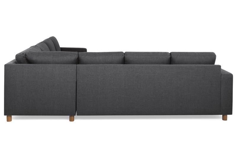 Crazy 6-sits Vänstervänd U-formad Large Hörnsoffa med divan i Tyg - Mörkgrå - Möbler - Soffa - Hörnsoffa - Hörnsoffa med divan
