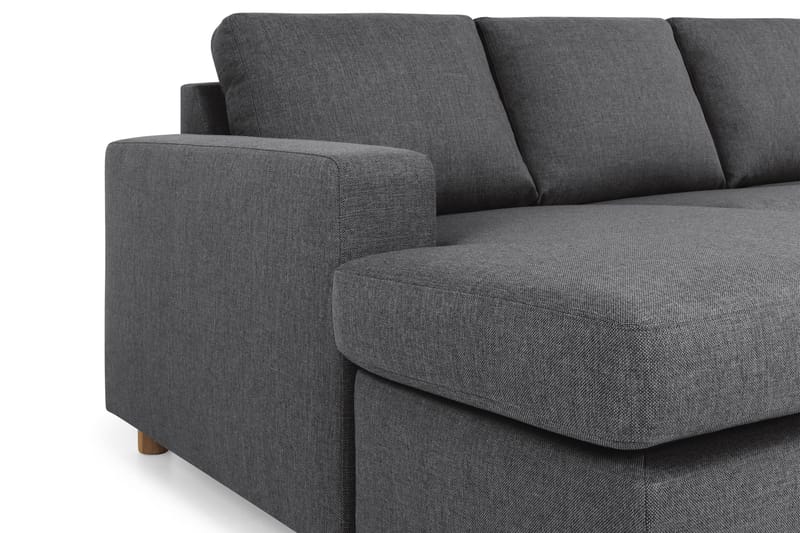 Crazy 6-sits Vänstervänd U-formad Large Hörnsoffa med divan i Tyg - Mörkgrå - Möbler - Soffa - Hörnsoffa - Hörnsoffa med divan