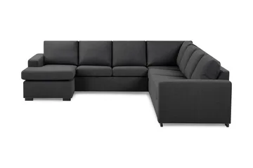 Crazy 6-sits Vänstervänd U-formad Large Hörnsoffa med divan i Tyg