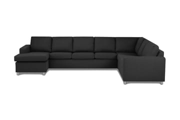 Crazy 6-sits Vänstervänd U-formad X-Large Hörnsoffa med divan i Tyg