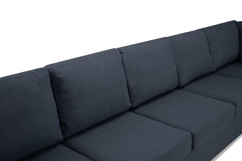 Crazy 6-sits Vänstervänd U-formad X-Large Hörnsoffa med divan i Tyg - Blå - Möbler - Soffa - Hörnsoffa - Hörnsoffa med divan