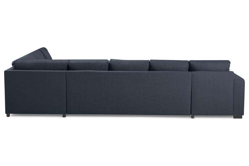 Crazy 6-sits Vänstervänd U-formad X-Large Hörnsoffa med divan i Tyg - Blå - Möbler - Soffa - Hörnsoffa - Hörnsoffa med divan