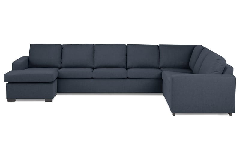 Crazy 6-sits Vänstervänd U-formad X-Large Hörnsoffa med divan i Tyg - Blå - Möbler - Soffa - Hörnsoffa - Hörnsoffa med divan