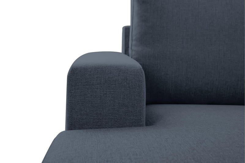 Crazy 6-sits Vänstervänd U-formad X-Large Hörnsoffa med divan i Tyg - Blå - Möbler - Soffa - Hörnsoffa - Hörnsoffa med divan