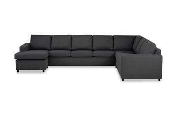 Crazy 6-sits Vänstervänd U-formad X-Large Hörnsoffa med divan i Tyg