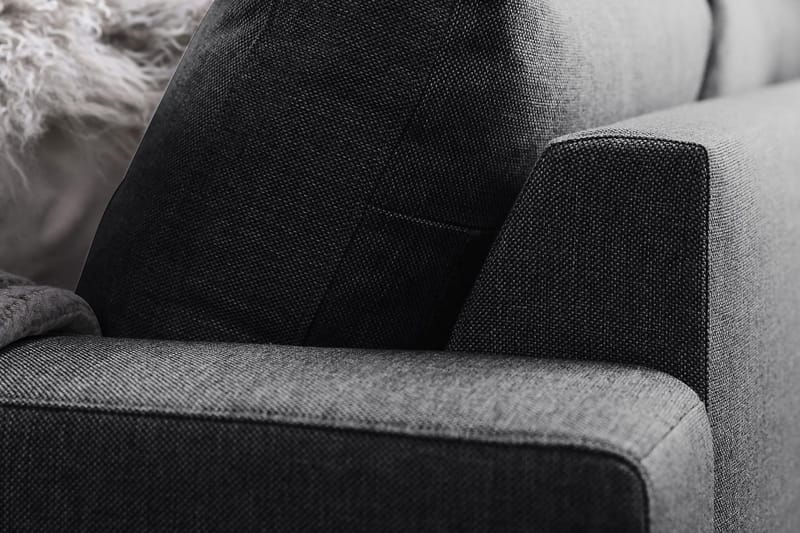 Crazy 6-sits Vänstervänd U-formad X-Large Hörnsoffa med divan i Tyg - Mörkgrå - Möbler - Soffa - Hörnsoffa - Hörnsoffa med divan