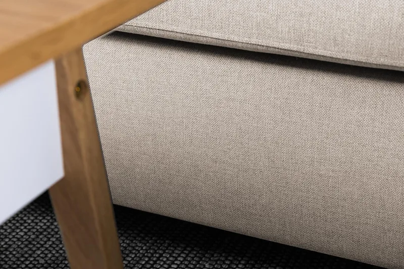 Crazy 7-sits Högervänd U-formad XX-Large Hörnsoffa med divan i Tyg - Beige - Möbler - Soffa - Hörnsoffa - Hörnsoffa med divan