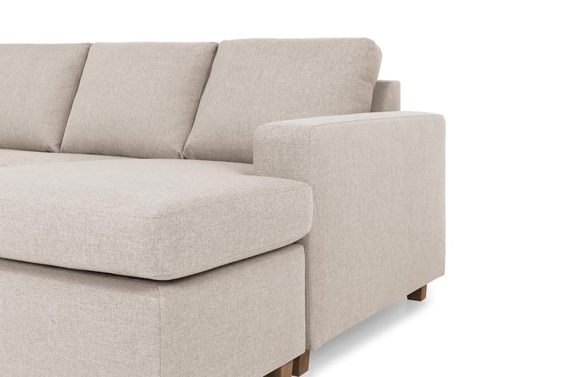 Crazy 7-sits Högervänd U-formad XX-Large Hörnsoffa med divan i Tyg - Beige - Möbler - Soffa - Hörnsoffa - Hörnsoffa med divan