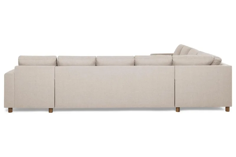 Crazy 7-sits Högervänd U-formad XX-Large Hörnsoffa med divan i Tyg - Beige - Möbler - Soffa - Hörnsoffa - Hörnsoffa med divan
