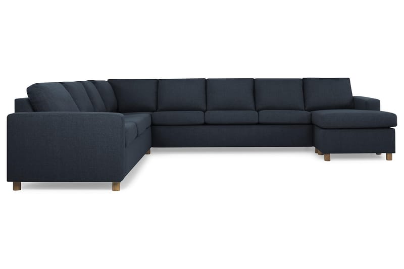 Crazy 7-sits Högervänd U-formad XX-Large Hörnsoffa med divan i Tyg - Blå - Möbler - Soffa - Hörnsoffa - Hörnsoffa med divan