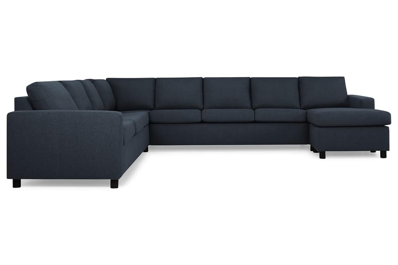Crazy 7-sits Högervänd U-formad XX-Large Hörnsoffa med divan i Tyg - Blå - Möbler - Soffa - Hörnsoffa - Hörnsoffa med divan