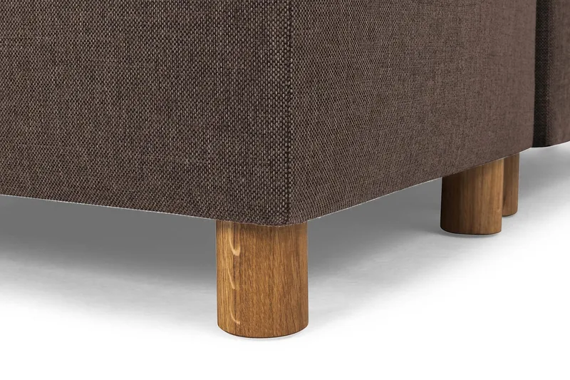 Crazy 7-sits Högervänd U-formad XX-Large Hörnsoffa med divan i Tyg - Brun - Möbler - Soffa - Hörnsoffa - Hörnsoffa med divan