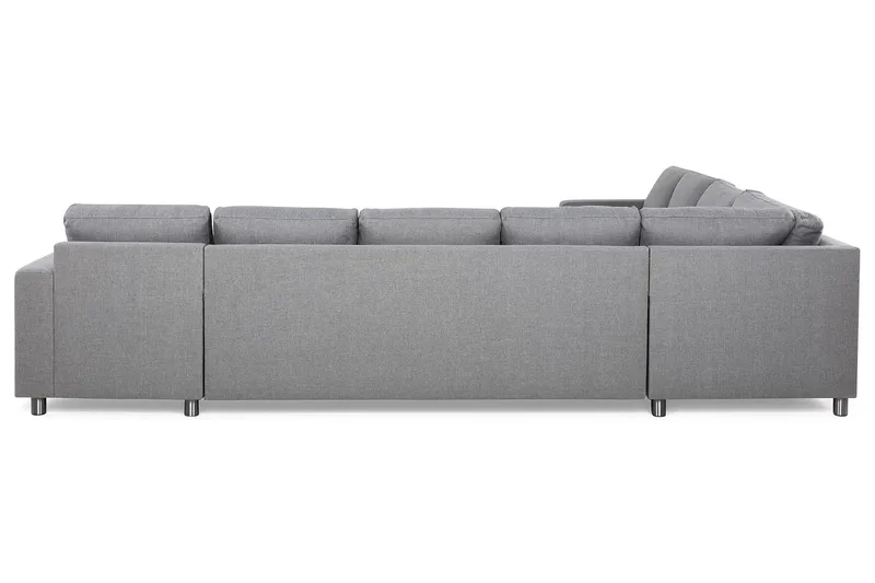 Crazy 7-sits Högervänd U-formad XX-Large Hörnsoffa med divan i Tyg - Grå - Möbler - Soffa - Hörnsoffa - Hörnsoffa med divan