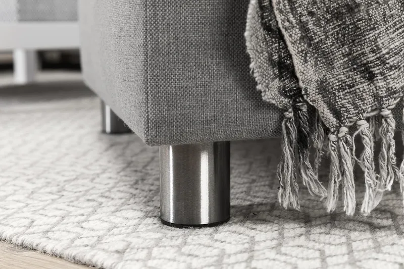 Crazy 7-sits Högervänd U-formad XX-Large Hörnsoffa med divan i Tyg - Grå - Möbler - Soffa - Hörnsoffa - Hörnsoffa med divan