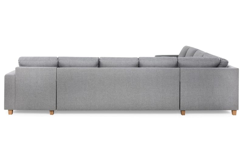 Crazy 7-sits Högervänd U-formad XX-Large Hörnsoffa med divan i Tyg - Grå - Möbler - Soffa - Hörnsoffa - Hörnsoffa med divan