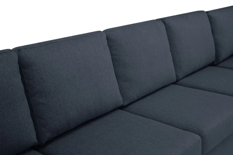 Crazy 7-sits Högervänd U-formad XX-Large Hörnsoffa med divan i Tyg - Mörkblå - Möbler - Soffa - Hörnsoffa - Hörnsoffa med divan