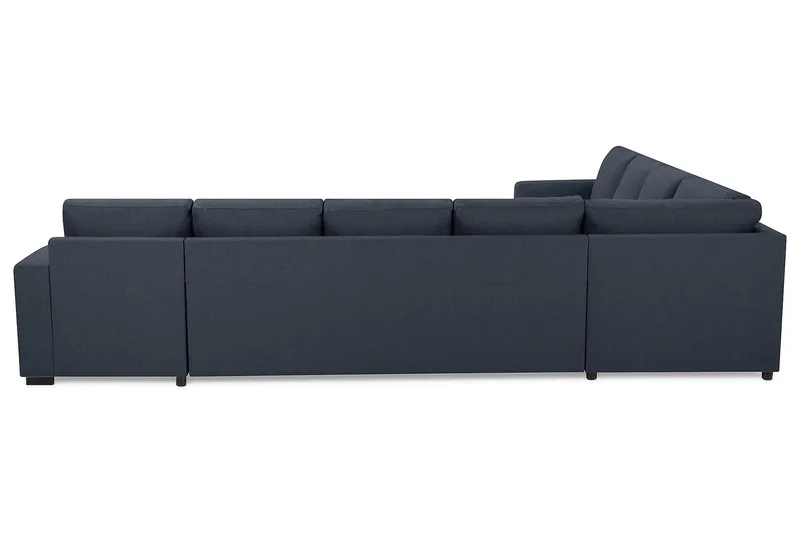 Crazy 7-sits Högervänd U-formad XX-Large Hörnsoffa med divan i Tyg - Mörkblå - Möbler - Soffa - Hörnsoffa - Hörnsoffa med divan