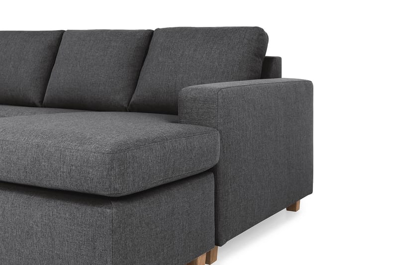 Crazy 7-sits Högervänd U-formad XX-Large Hörnsoffa med divan i Tyg - Mörkgrå - Möbler - Soffa - Hörnsoffa - Hörnsoffa med divan