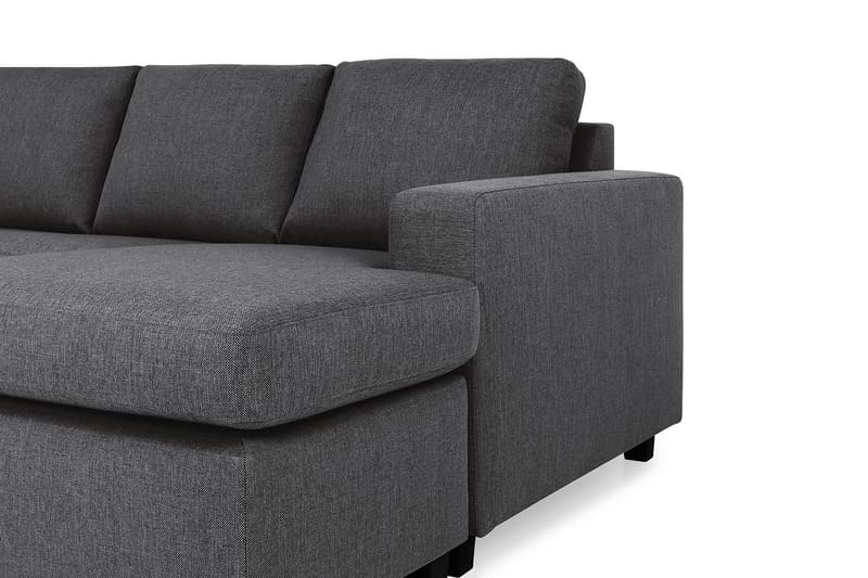 Crazy 7-sits Högervänd U-formad XX-Large Hörnsoffa med divan i Tyg - Mörkgrå - Möbler - Soffa - Hörnsoffa - Hörnsoffa med divan