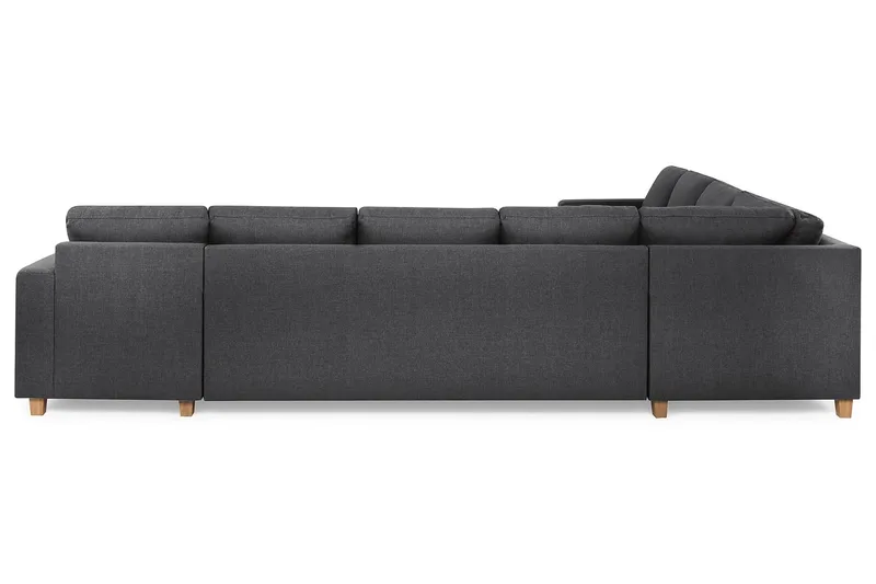 Crazy 7-sits Högervänd U-formad XX-Large Hörnsoffa med divan i Tyg - Mörkgrå - Möbler - Soffa - Hörnsoffa - Hörnsoffa med divan
