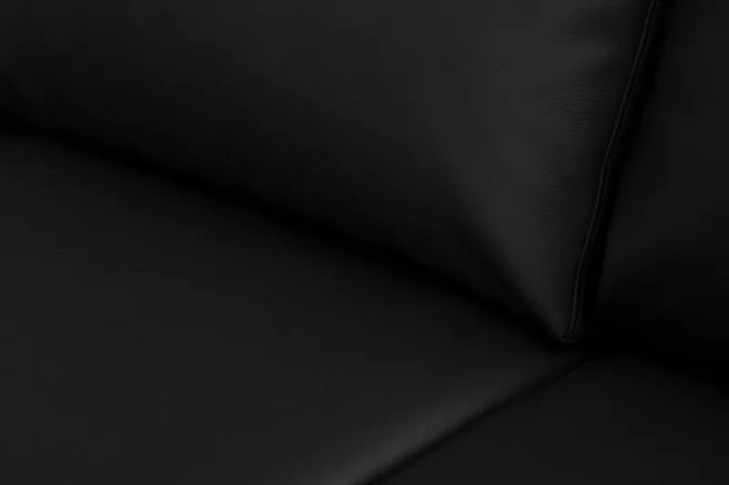 Crazy 7-sits Vändbar L-formad XX-Large Hörnsoffa i Konstläder - Svart - Möbler - Soffa - Hörnsoffa