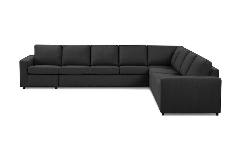 Crazy 7-sits Vändbar L-formad XX-Large Hörnsoffa i Tyg - Antracit - Möbler - Soffa - Skinnsoffor