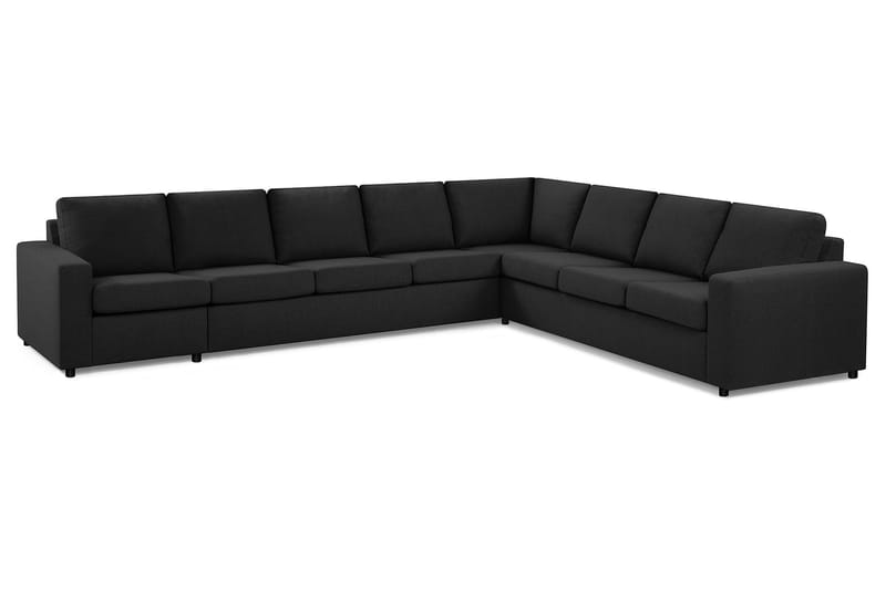Crazy 7-sits Vändbar L-formad XX-Large Hörnsoffa i Tyg - Antracit - Möbler - Soffa - Skinnsoffor