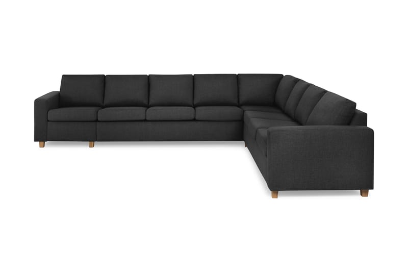 Crazy 7-sits Vändbar L-formad XX-Large Hörnsoffa i Tyg - Antracit - Möbler - Soffa - Hörnsoffa