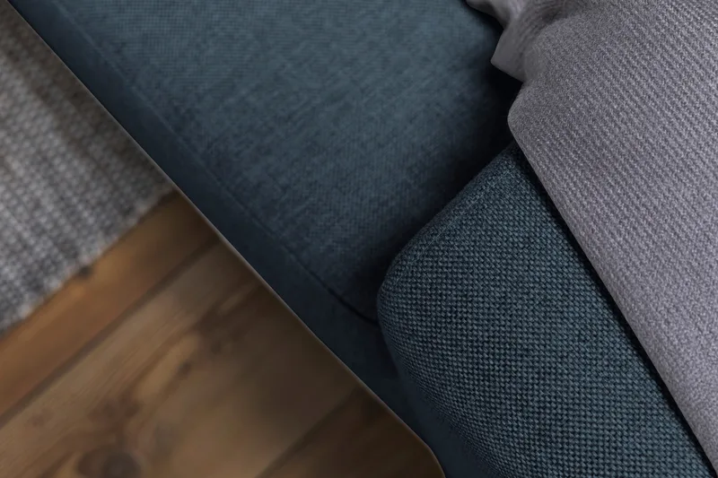 Crazy 7-sits Vändbar L-formad XX-Large Hörnsoffa i Tyg - Blå - Möbler - Soffa - Hörnsoffa