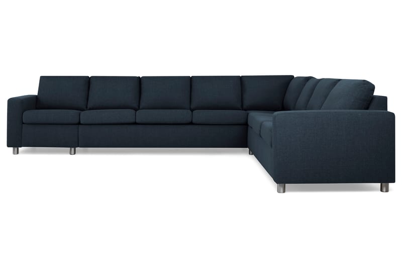 Crazy 7-sits Vändbar L-formad XX-Large Hörnsoffa i Tyg - Blå - Möbler - Soffa - Hörnsoffa