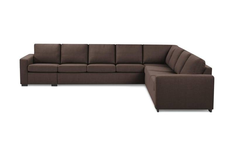 Crazy 7-sits Vändbar L-formad XX-Large Hörnsoffa i Tyg - Brun - Möbler - Soffa - Hörnsoffa
