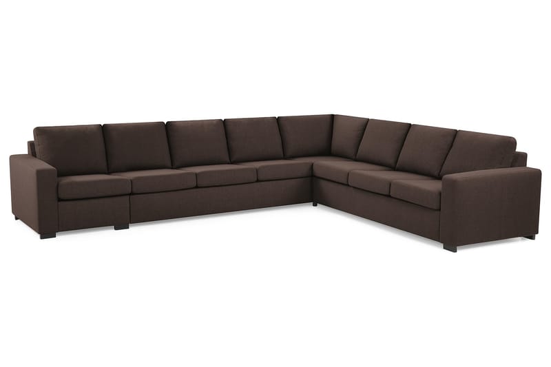 Crazy 7-sits Vändbar L-formad XX-Large Hörnsoffa i Tyg - Brun - Möbler - Soffa - Hörnsoffa