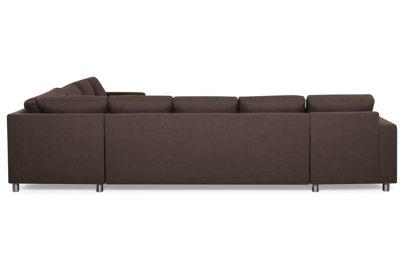Crazy 7-sits Vändbar L-formad XX-Large Hörnsoffa i Tyg - Brun - Möbler - Soffa - Hörnsoffa